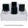 thumbnail image 3 of SANFURNEY 24 Slots Cell Phone Storage Box for Classroom Calculator Holder Class Cell Phone Organizer White, 3 of 9
