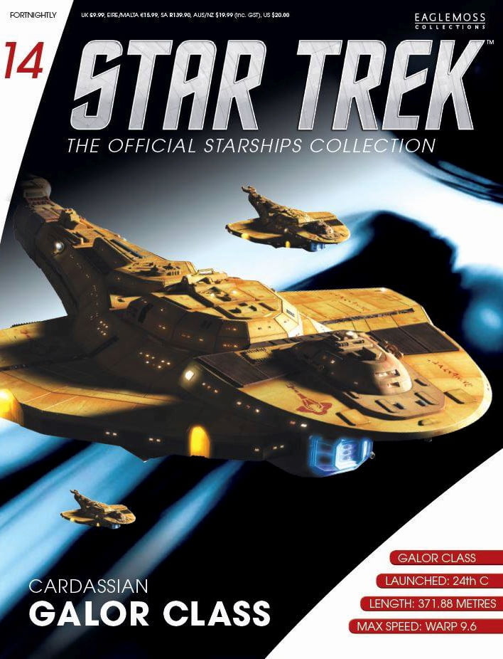 Star Trek Eaglemoss Issue 14 & 33 Cardassian model with Magazine 