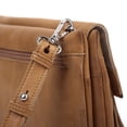 thumbnail image 4 of Pearl Angeli Soft Genuine Leather Crossbody Bags for Women Small Cellphone Shoulder Bag Multi-Pocket with Adjustable Strap(Brown), 4 of 9