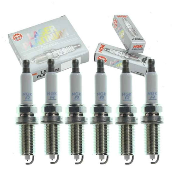 6 pc NGK Laser Platinum Spark Plugs compatible with BMW X3 3.0L L6 2008-2009