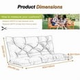 thumbnail image 6 of Porch Swing Cushions 40in , Waterproof Outdoor Replacement Glider Cushions, 2-3 Seater Patio Bench Cushions with Backrest for Garden,Backyard, 6 of 7
