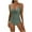 86 Army Green, variant on Feimerou Women's One Piece Swimsuits Tummy Control Front Cross Push Up Bathing Suits High Waisted Slimming Backless V Neck Swimwear