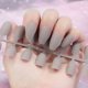 thumbnail image 4 of Charmful Women Art Consejos de uñas mate naturales Presione en parche Nail Verde Gris Yuyangstore Tabletas de mejora de uñas, 4 of 5