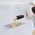 thumbnail image 2 of Drywall Trowels Stainless Steel Soft Handle Construction Worker for Wall Construction Concrete 24cm, 2 of 9