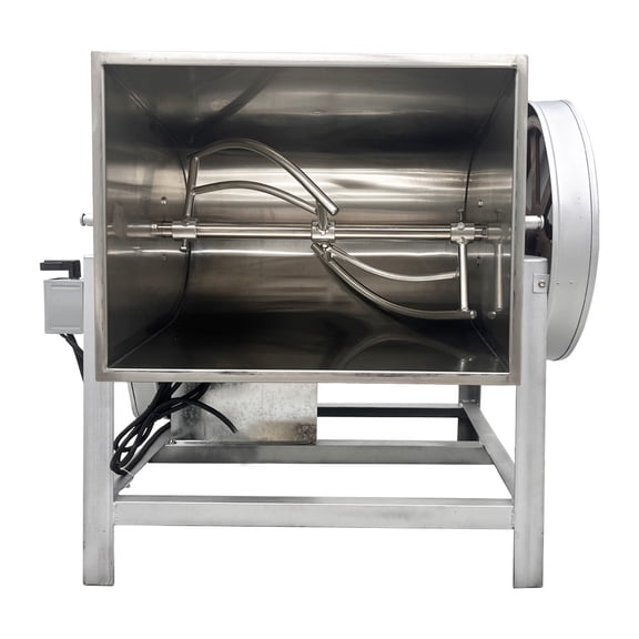 50kg Electric Dough Mixer Spiral Flour Mixing Machine with 90 Degrees Tilted Barrel 110V No Plug