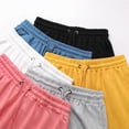 thumbnail image 3 of UACY Boys Shorts Cotton Blend Drawstring High Waisted Lounge Sweat Shorts with Pockets for Summer Casual, 3 of 8