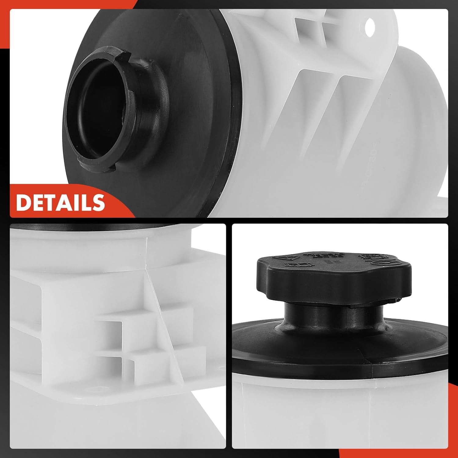 A-Premium Power Steering Reservoir/Tank with Cap Compatible with Ford F-150 2004-2008, Expedition 2002-2006 & Lincoln Mark LT 2006-2008