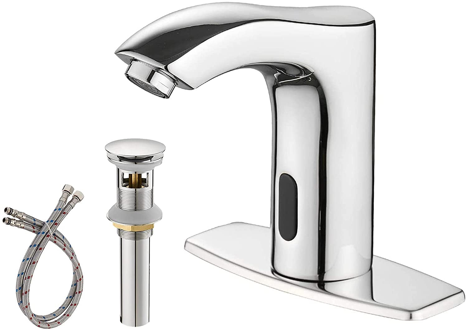 BWE Automatic Sensor Commercial Touchless Bathroom Sink Faucet Chrome