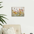 thumbnail image 6 of HFDF Flower Wall Art Yellow Orange Wildflowers and Butterfly Painting Colorful Floral Picture Room Decor for Teen Girls Farmhouse Bathroom Decor Vintage Home Decoration 14x11inch Framed, 6 of 6