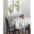 thumbnail image 4 of Blue Grey Eucalyptus Suqare Tablecloth - 54 x 54 Inch, Watercolor Spring Weeping Botanical Waterproof & StainResistant Tablecloth, Washable Oil-proof Table Cover for Dining/Party/Wedding/Buffet, 4 of 9