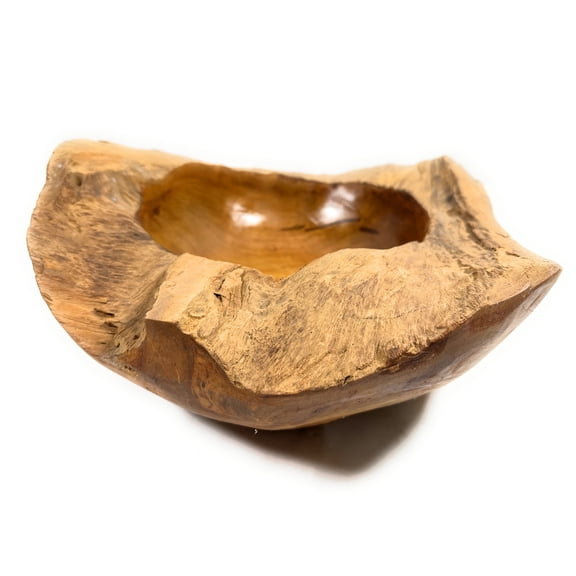 Centerpiece Rustic Teak Wooden Bowl 15 inch X 4 inch X 16 inch Teak Root | #HWA207
