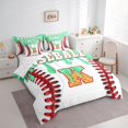 thumbnail image 3 of Manfei Letter Monogrammed K Boy 7-Piece Twin Bedding Sets,Graffiti Splash Bedding Comforter Set,Sport Baseball Breathable Sheet Sets,Lightweight Room Decor,Reversible, 3 of 8