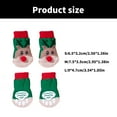 thumbnail image 3 of Outdoor Dog Socks Protective Adjustable Winter Dog Shoes for Outdoor Christmas Themed Shoes Soles, 3 of 8