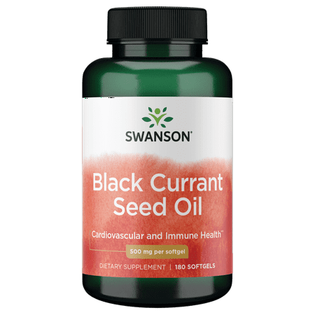Swanson Black Currant Seed Oil Gla (Omegatru) 500 mg 180 Softgels