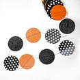 thumbnail image 2 of Cheerland Glitter Black Orange White Polka Dot Paper Hanging Banner, 52 ft, 2 of 6