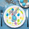 thumbnail image 5 of Honeeladyy 10 Pcs Easter Paper Plates 7in Disposable Platters Easter Bunny Eggs Serving Dish Tray Dinner Serving Tableware Round Trays for Dinner Cookie Cake Dessert Holiday Party Supplies, 5 of 6