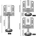 thumbnail image 3 of ZHAOCHENG Pies niveladores de alta resistenciaNiveladores de mueblesPatas niveladoras de bancoNivelador de patas de mesa ajustable para muebles, mesas, gabinetes, bancos de trabajo, estantes, 3 of 5