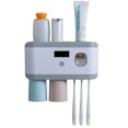 thumbnail image 1 of Esterilizador de cepillos de dientes inteligente, eléctrico, para colgar en la pared, para inodoro, sin perforaciones, caja de almacenamiento, estante para pasta de dientes, 1 of 4