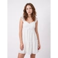 thumbnail image 3 of LMLYSoH Women Slip Dress, Sleeveless Lace Patchwork Pleated Solid Summer Mini Dress for Casual Daily, 3 of 9