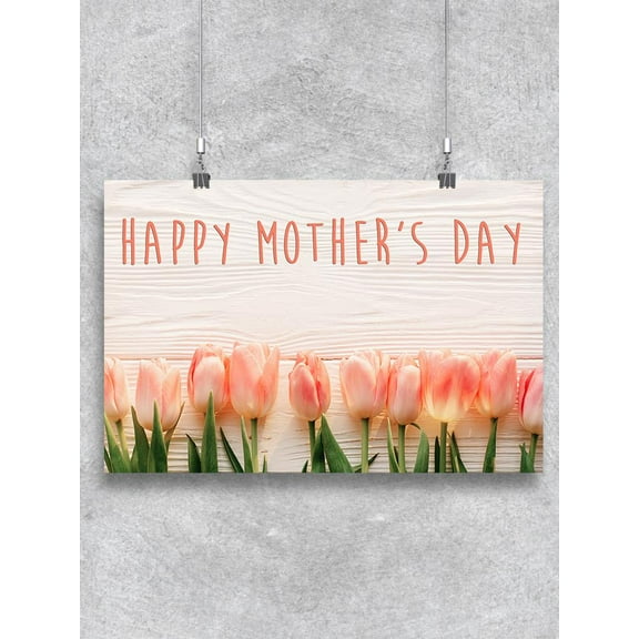 Happy Mother's Day Tulips Design Poster -Image by Shutterstock