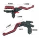 thumbnail image 5 of Manijas Ajustables Universales Para Moto Clutch Y Freno Rojo, 5 of 6