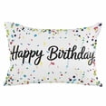 thumbnail image 2 of White Birthday Body Pillow Cover,Pillowcase Protectors with Zipper,Breathable Decorative Throw Pillow Case Cover,Colorful Confetti Ribbons Polka Dots Classroom Pillow Shams for Couch Sofa 24x36Inch, 2 of 8