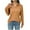 Brun, variante sur HKEJIAOI T-Shirts à Manches Longues pour Femmes, Col à Revers en V, Coupe Ample, Tunique Décontractée, Chandail à Enfiler avec Poche, Rose Vif m