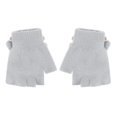 thumbnail image 5 of Guantes de invierno con cubiertas para los dedos, guantes mágicos convertibles de punto con tapa, guantes de muñeca elásticos con medio dedo, cálidos, para niños de 3 a 6 años, niñas, Navidad, 5 of 5