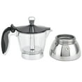 thumbnail image 4 of Cafetera de acero inoxidable de 4 tazas para estufa, cafetera moka, utensilios de cocina, 4 of 14