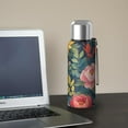 thumbnail image 5 of 20 Oz Pioneer Flower Coffee Tumbler Double Wall Insulated Stainless Steel Water Bottle | Metal Reusable Thermoses Flask with Cup Cap | Leak & Sweat Proof with Anti-Dust Lid, 5 of 7