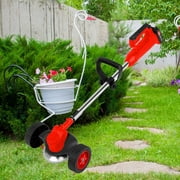 Vikakiooze Promotion on sale, Electric Weed Eater Cordless Grass String Trimme-r,Grass Trimme-r Weed Eater With Wheel,Without 24V Lithium-Ion Batteries