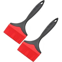 Large Silicone Basting Pastry Brush - 3.95inch Extra Wide Silicone Basting Brush for Grilling,Heat Resistant Brushes Spread Oil Butter Sauce for Cooking Baking BBQ,Dishwasher Safe,Set of 2