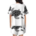 thumbnail image 3 of Bingfone Family Of Sea Turtles Print Pajamas Sets for Women Soft Short-Sleeved Pjs with Lounge Shorts Two Piece Sleepwear, 3 of 8