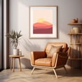 thumbnail image 4 of Abstract sunrise - Illustration Abstract Minimalist Sunset Pastel Desert Boho Modern Art Unframed Wall Art Print 20 x 24 inches, 4 of 13