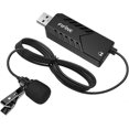 thumbnail image 1 of USB Lavalier Microphone, Clip-on Cardioid Condenser Computer mic Plug and Play USB Lapel Microphone with Sound Card for PC and Mac-K053, 1 of 5