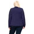 thumbnail image 3 of Women's Plus Size Casual Long Sleeve Draped Open Front Solid Cardigan XL-4XL, 3 of 5