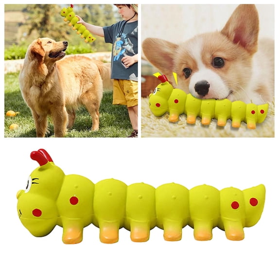 Dog Chew Toy Squeaky Latex Puppy Teething Interactive Pet Toy for Indoor Outdoor Play