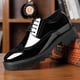 thumbnail image 2 of Zapatos de plataforma con tacón alto de 4 cm de altura para hombre, informales, de piel de charol, estilo brogue, estilo Oxford, formales, con plataforma y aumento de altura (25,5 cm), 2 of 4