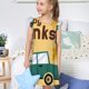 thumbnail image 4 of Fotbe Happy Thanksgiving Day Vestido de Dormir para Niñas de 3 a 10 Años, Mangas Cortas, Estilo Princesa, Pijama Camisón con Mangas Voladas-X-Large, 4 of 6