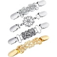 thumbnail image 3 of 4 Pieces Vintage Sweater Clip Set Women Shawl Clip Dress Collar Clip Shirt Cinch- Clip (Buy 2 get 1 free), 3 of 9