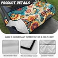 thumbnail image 6 of Whosucclay Floral Butterfly Mandala Golf Cart Seat Cover Blanket, with 4 Pockets Non-slip Anti-Scratch Seat Cushion Cover for Club Car Yamaha EZGO, 52.36" x 32.28", 6 of 7