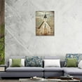thumbnail image 4 of Farmhouse Decor Wall Art Country Church Pictures Christian Religious Faith Framed Artwork Rustic Canvas Prints Painting Vintage Cotton Encircled Church Poster for Church Living Room Bedroom 12"x16", 4 of 7