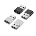 thumbnail image 1 of Converter Masculino USB, Tipo ProncTico C A USB A Adaptador Profesional 2 Negro 2 Plata Para Oficina, 1 of 8
