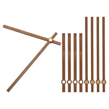 Unique Bargains Kit d'Aiguilles pour Horloge, 5 Ensembles Mécanisme d'Horloge en Bois Pièces de Rechange pour Horloge de 14 Pouces, E1