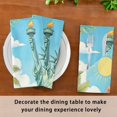 thumbnail image 4 of Iauyy Satin Napkins Set of 4- Tropical Liberty Beach Art DIY Printing Decoration Cloth Napkin- Easy Care for Home/Party, 4 of 8
