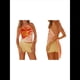 thumbnail image 3 of Top Corto Sin Mangas con Cuello Halter Y2K para Mujer, Estampado Floral, Espalda Abierta, Estilo Urbano de Verano Amarillo XL, 3 of 9