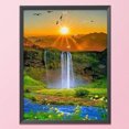 thumbnail image 3 of Kit de costura de bordado de punto de cruz de paisaje de 40x50cm 11CT estampado hecho a mano FLhrweasw Nuevo, 3 of 9