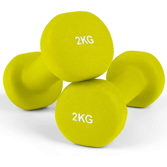Neoprene Dumbbells, 2kg Hex Dumbbell Dumbbell Kit, Fitness Dumbell Set For Home And Gym