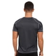 thumbnail image 2 of Manyakai Men's Workout Swim Shirts Quick Dry Beach Pool T-Shirt Rash Vest Athletic Exercise Muscle Dark Grey 6XL, 2 of 5