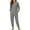 Polka Dot Gray, variant on SCRAWLGOD Halloween Halloween Heart Print Women's Two Piece Pajama Sets with Elastic Band Fall Casual Long Sleeve Tops Jogger Pants with Pockets Loungewear Matching Outfits, S